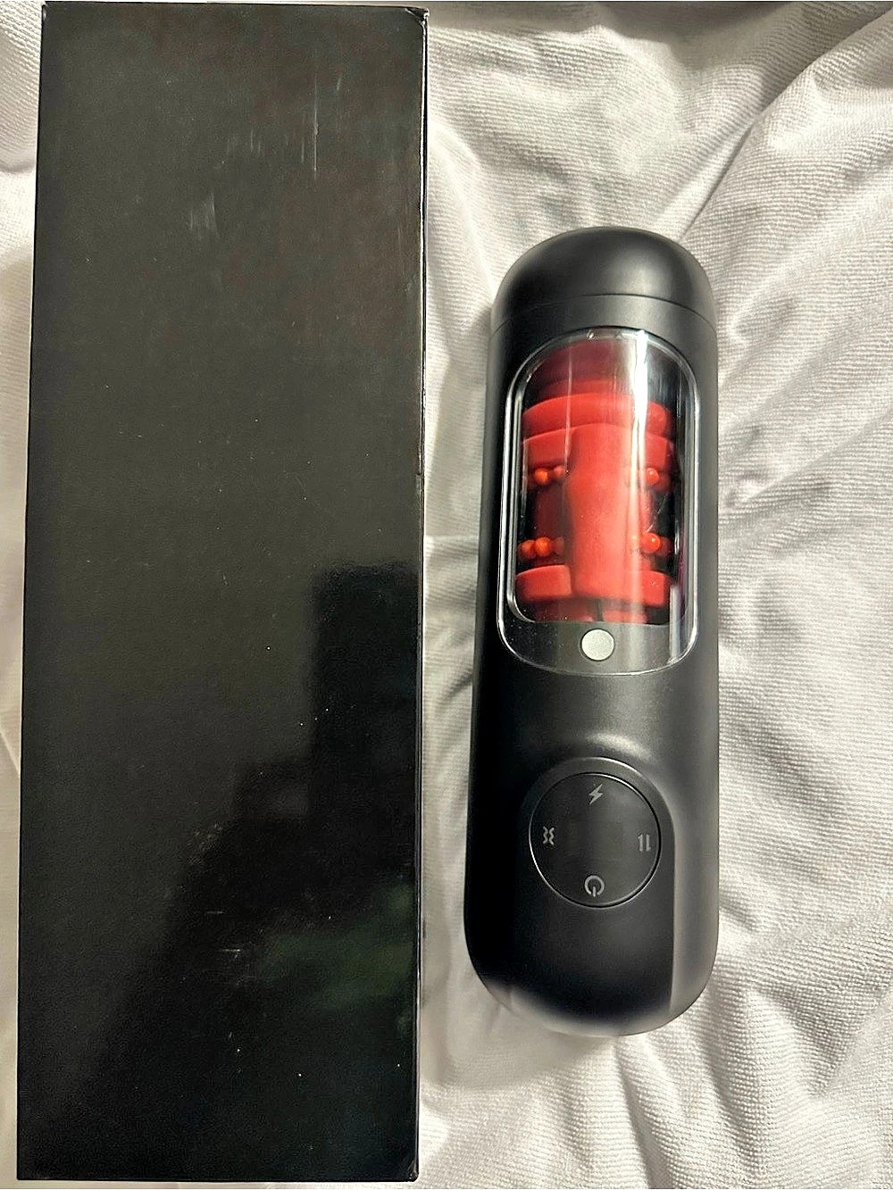 Portable Audio Player in Black & Red Like New